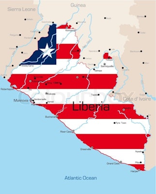 Liberia - kaart