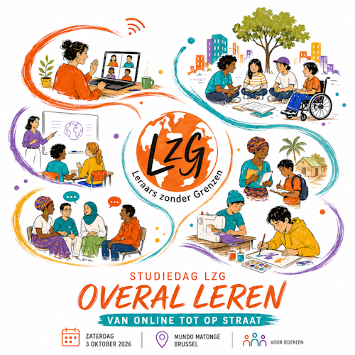 Studiedag 2026.  Overal leren: van online tot op straat